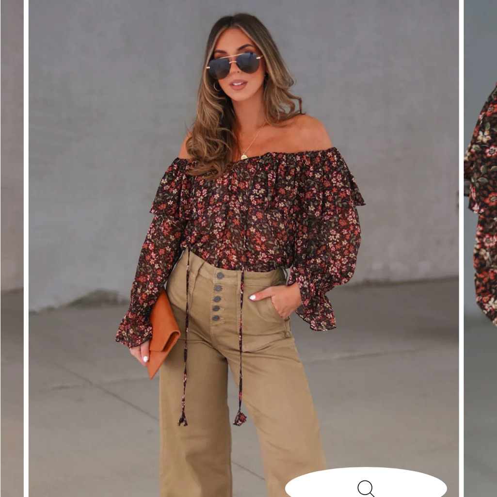 *New Without Tags* Media Noche Floral Ruffle Top- Size S